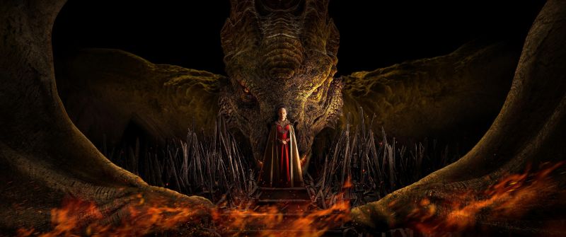 House of the Dragon, Syrax, Rhaenyra Targaryen's dragon, Milly Alcock, Princess Rhaenyra Targaryen, Season 1, 2022 Series