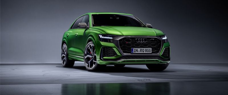 Audi RS Q8, Luxury SUV, 2020, 5K, Dark background