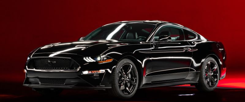 Ford Mustang GT, Nite Pony Package, Black cars, 2022, 5K