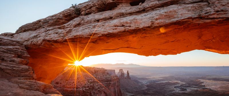 Mesa Arch, Tourist attraction, Canyonlands National Park, San Juan County, Utah, Sunny day, Sun light, Motorola Edge 30 Neo, Stock, Summer, Western