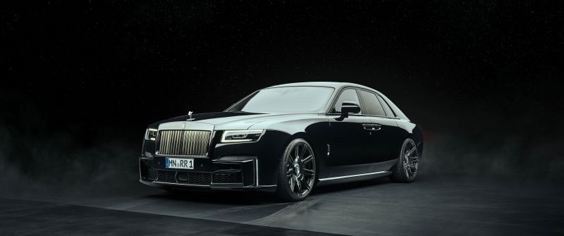 Spofec Rolls-Royce Black Badge Ghost, 2022, Dark background, 5K, 8K
