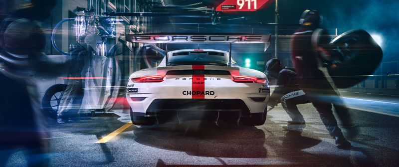 Porsche 911 RSR, Pit stop, Endurance racing