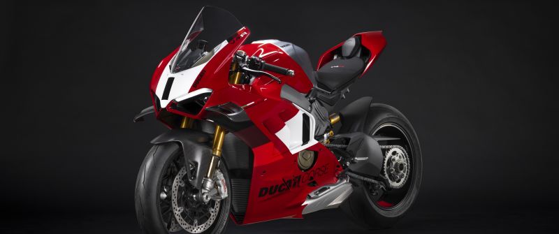 Ducati Panigale V4 R, Sports bikes, Dark background, 2023, 5K, 8K