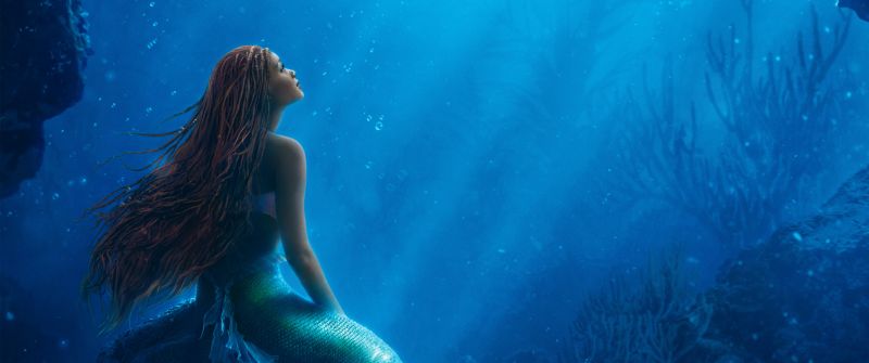 The Little Mermaid, Disney movies, 2023 Movies, Animation, Halle Bailey, Ariel (Disney Princess), 5K, Movie poster