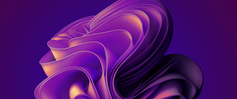 Windows 11, Purple, Abstract background, Stock