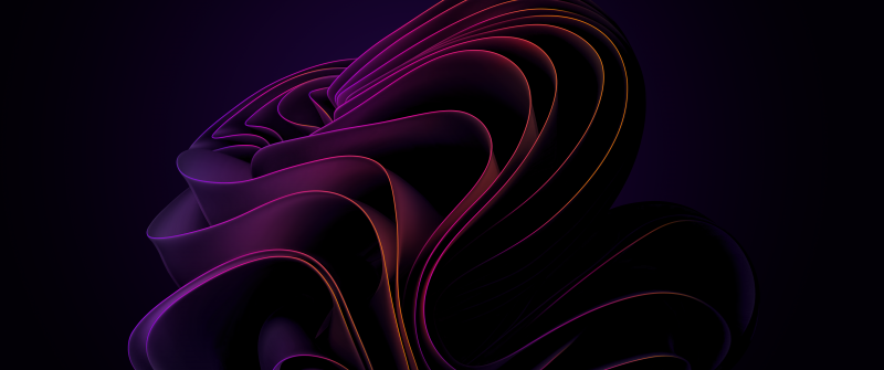 Windows 11, Purple abstract, Dark background, Dark purple, Dark gradient, Gradient background, Aesthetic, Dark aesthetic