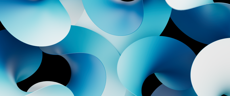 Cyan blue abstract, Abstract curves, Blue curves, Gradient curves