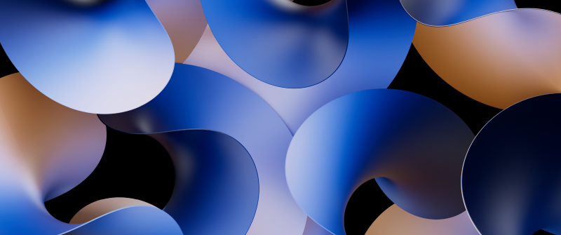 Blue abstract, Abstract curves, Blue curves, Gradient curves