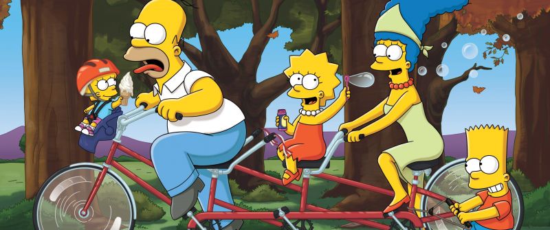 The Simpsons, Cartoon, Simpson family, Homer Simpson, Marge Simpson, Bart Simpson, Lisa Simpson, Maggie Simpson