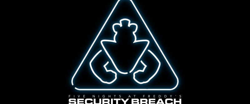FNAF: Security Breach, AMOLED, Five Nights at Freddy's, Black background, 5K