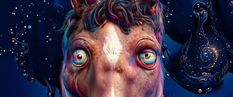 BoJack Horseman, Humanoid Horse, 3D Art