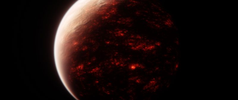 Red planet, Burning, Space exploration, Dark background