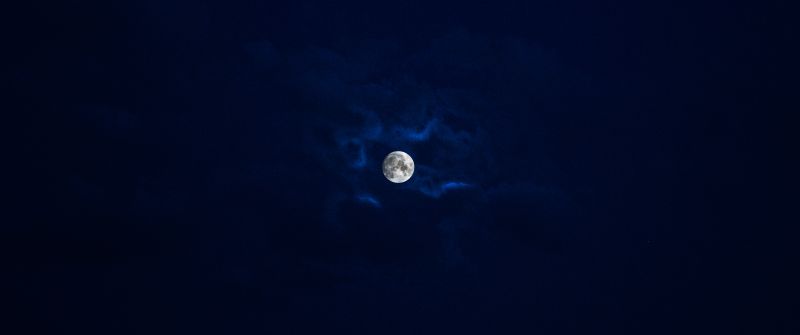 Moon, Night, 5K