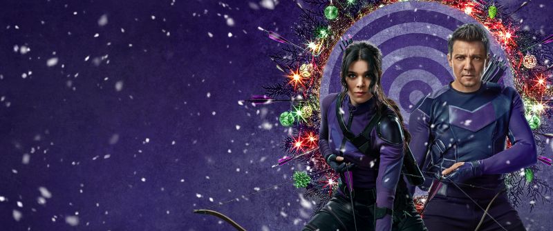 Hawkeye, So This Is Christmas, Jeremy Renner as Clint Barton, Hailee Steinfeld as Kate Bishop, Christmas special