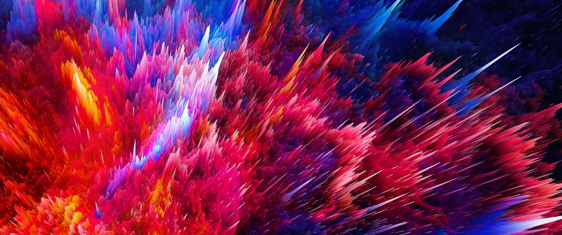 Colorful background, 5K, Color explosion