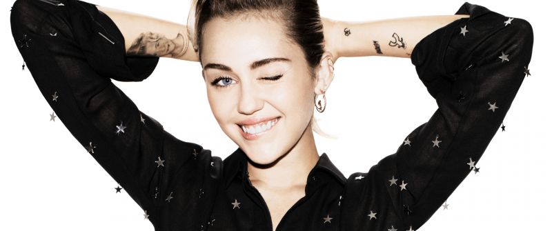 Miley Cyrus, 5K, American singer, White background