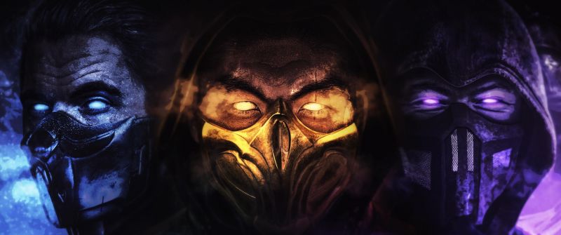 Mortal Kombat 11, Artwork, Scorpion, Sub-Zero