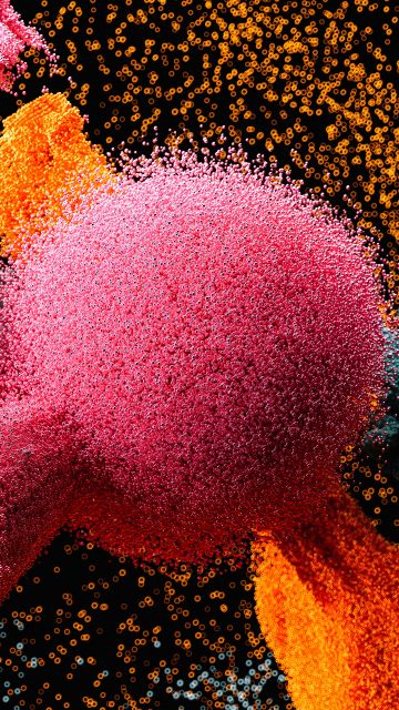 Particle explosion, Simulation, Colorful background, 5K, 8K