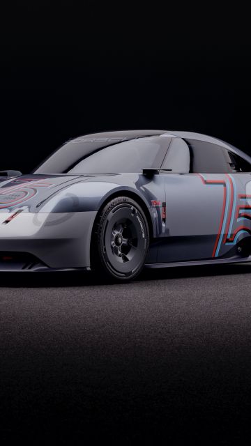 Porsche Vision 357, Concept cars, Dark background, 2023
