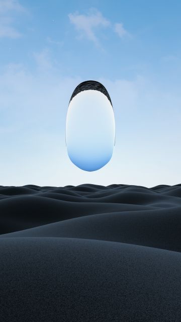 Surreal, Desert, 3D, Glass, 5K