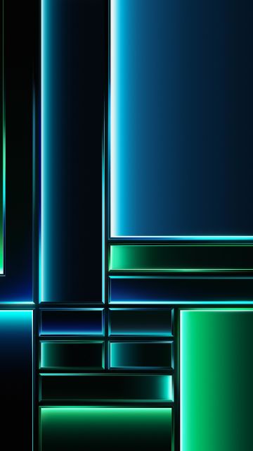 Grid, Dark theme, Green background, MacBook Pro M2, Stock, 5K