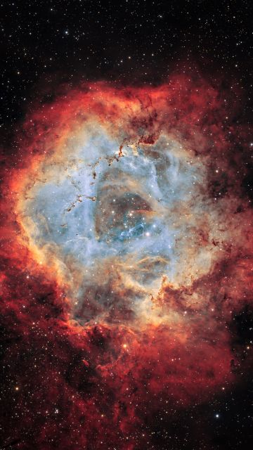 Rosette Nebula, Milky Way, Galaxy, Stars, 5K