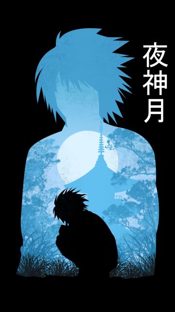 Light Yagami, Black background, Death Note, 5K