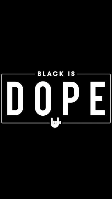 Black is Dope, Black background, Black quotes, 5K, Simple