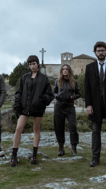 Money Heist, Netflix series, Alvaro Morte as The Professor, Ursula Corbero as Tokyo, Spanish series