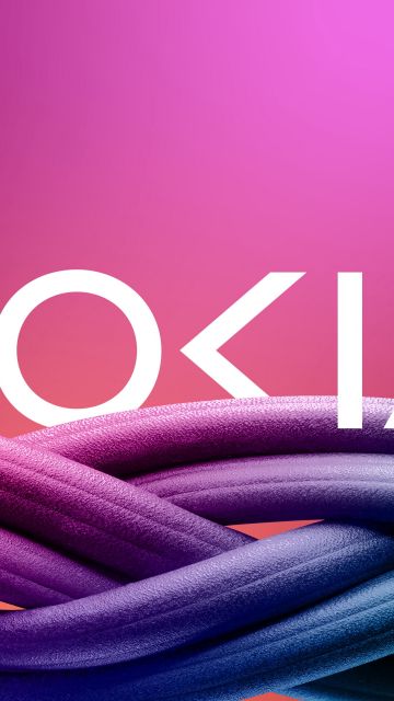 Nokia, Logo, Pink background