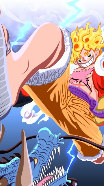 Luffy vs Kaido, Gear 5, One Piece, Monkey D. Luffy