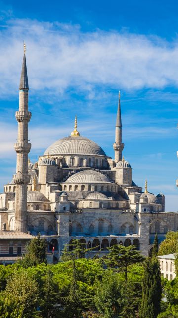Blue Mosque, Istanbul, Turkey, Sultan Ahmed Mosque, Ancient architecture, 5K, Islamic, Spiritual