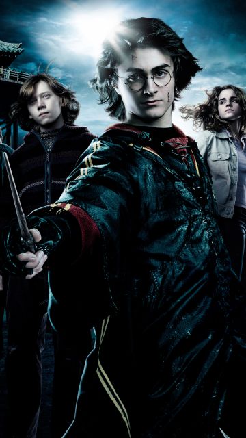 Harry Potter and the Goblet of Fire, Daniel Radcliffe as Harry Potter, Emma Watson as Hermione Granger, Ron Weasley, 5K, 8K