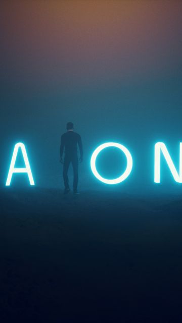Alone, Neon, Neon typography, Dark, Night