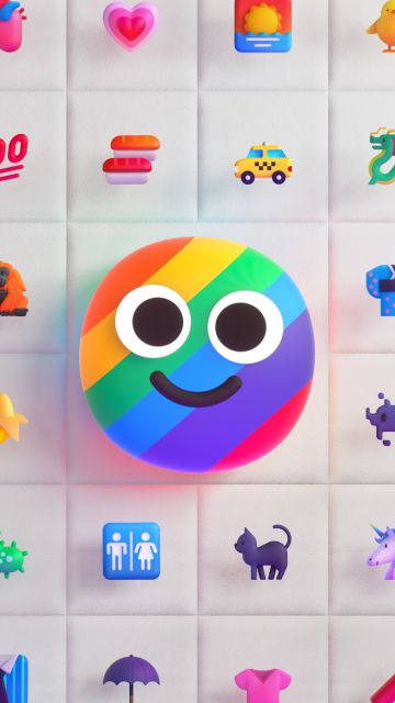 Emoji, Colorful background, Multicolor, Cute smiley, Emoticons