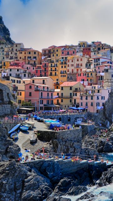 Manarola, Cinque Terre, Ligurian Sea, Italy, Daytime