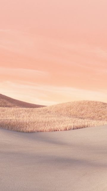 Desert, Aesthetic, Landscape, Microsoft Surface Laptop, Pink sky, 5K, 8K, Stock, Summer
