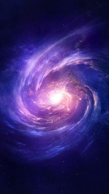 Spiral, Nebula, Galaxy, Purple, Outer space, Infinity