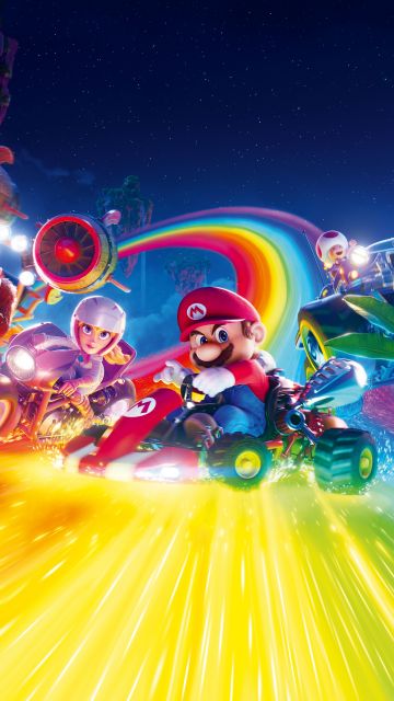 The Super Mario Bros. Movie, 8K, Movie poster, Princess Peach, Mario, Toad, 5K, 2023 Movies, Animation movies