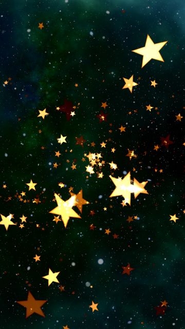 Stars, Deep space, Golden stars, 5K, Cosmos