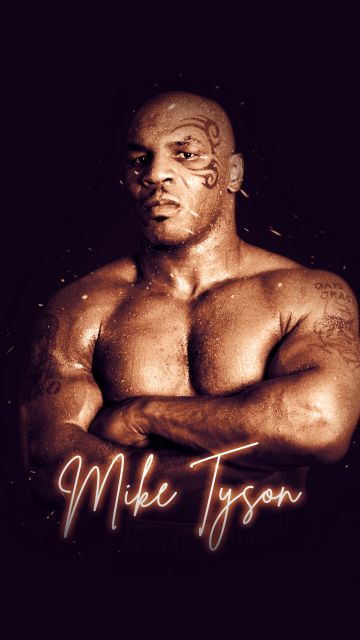 Mike Tyson, American, Boxer, Athlete, Iron Mike, Dark background, Boxing
