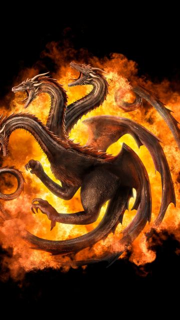 House of the Dragon, Fire Will Reign, 5K, Dragon, Dark background, HBO series