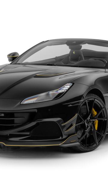 Ferrari Portofino M, Mansory, 2023, 5K, 8K, Black cars