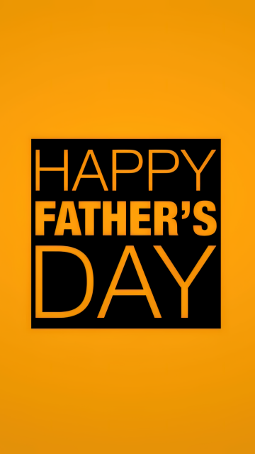 Happy Fathers Day, Yellow background