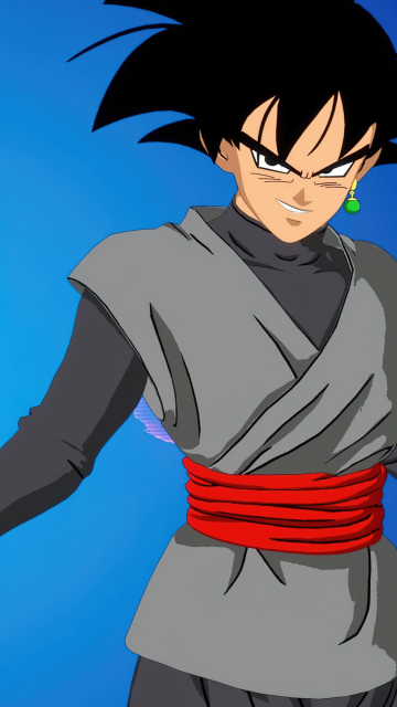 Goku Black, Fortnite, Blue background