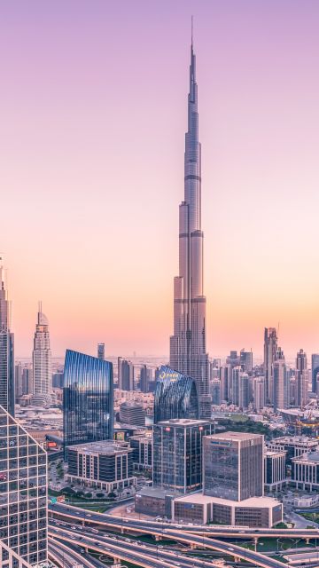 Burj Khalifa, Skyline, Dubai, Skyscraper, Cityscape, Modern architecture, Blue hour, Metropolitan, Urban
