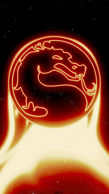 Mortal Kombat, Logo, Dark background, Fire