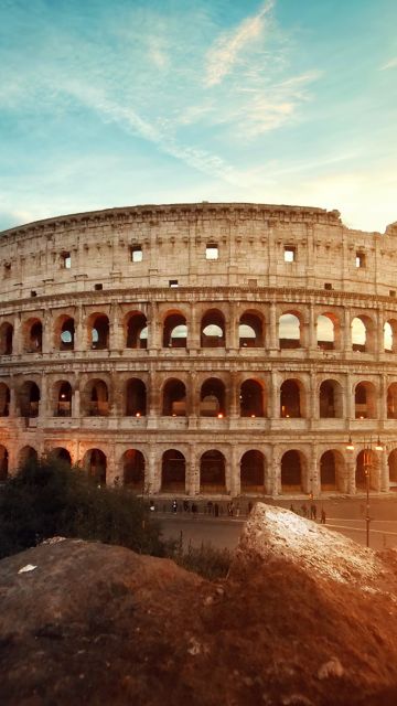 Colosseum, Amphitheater, Historical structure, Rome, Ancient architecture, Italy
