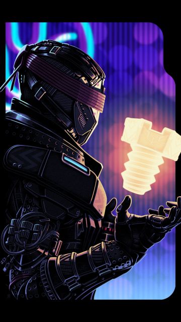 Cyberpunk, Destiny 2, Black background, 5K