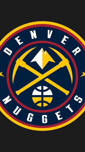 Denver Nuggets, 5K, Logo, Basketball team, Dark background